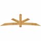Ekena Millwork Alberta Rough Sawn Timber Gable Bracket, Western Red Cedar, 108"W x 31 1/2"H x 2"D x 6"F, 7/12 Pitch GBW108X31X0206ALB00RWR - alternate 1